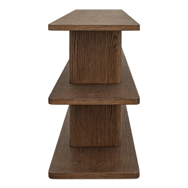 Casey Small Bookcase in Dark Brown Finish