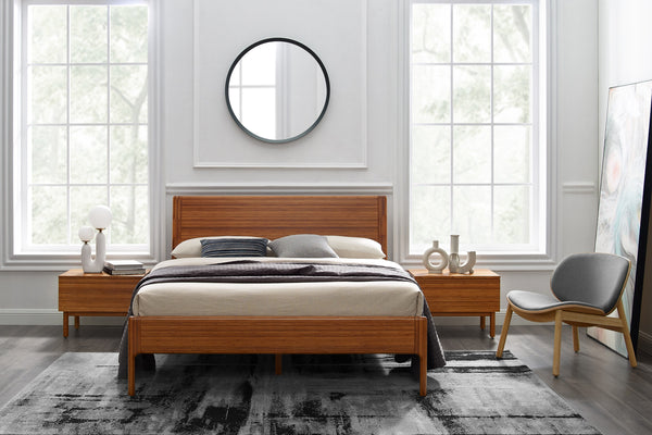Ventura King Platform Bed, Amber