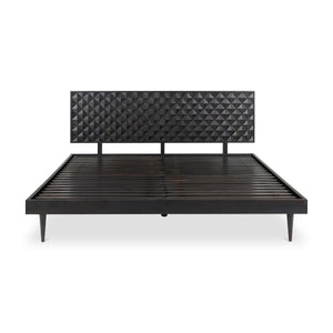 Moe's Pablo Queen Bed in Black Sheesham Wood