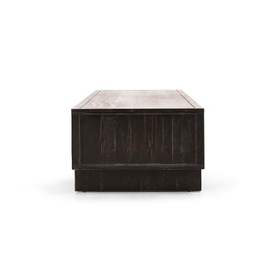 Anton Solid Wood Coffee Table with 4 Drawers - Oak