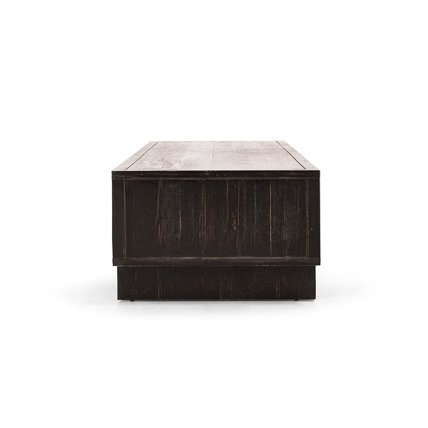 Anton Solid Wood Coffee Table with 4 Drawers - Oak