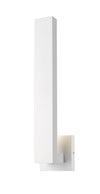 Edge 2 Light Outdoor Wall Sconce in White Finish