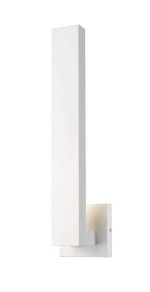 Edge 2 Light Outdoor Wall Sconce in White Finish