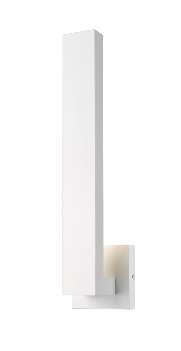 Edge 2 Light Outdoor Wall Sconce in White Finish