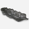 Smoked Leaf Glass Tray