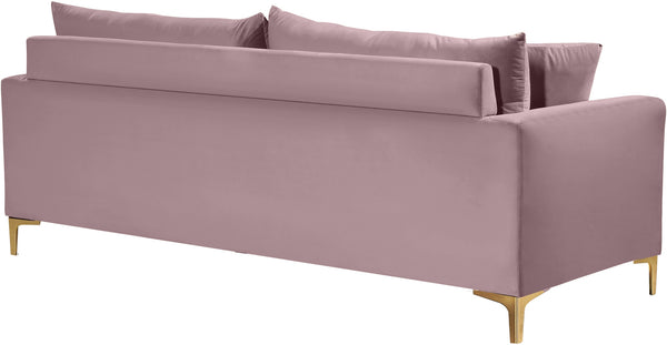 Lucy Sofa In Pink Velvet