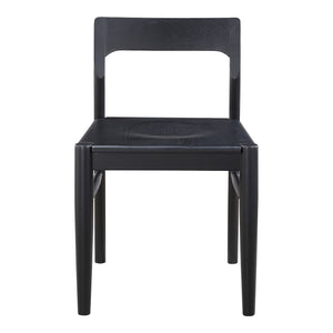 Moe's Owing Dining Chair Set in Black Oak