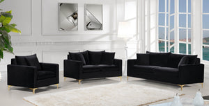 Lucy Sofa In Black Velvet