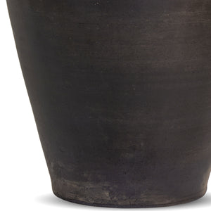 Kyland Vase In Aged Black Terracotta