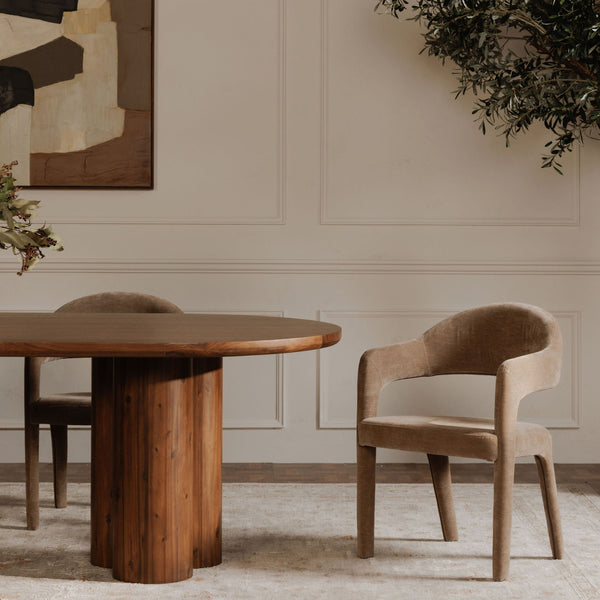Martens Dining Chair in Camel Upholstery