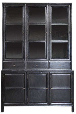 Colonial Hutch, Hand Rubbed Black