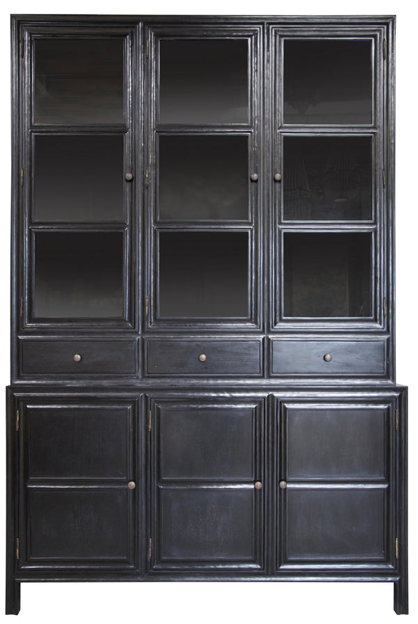Colonial Hutch, Hand Rubbed Black