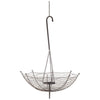 Rihanna III Large Black Metal Umbrella Candle Holder Lantern