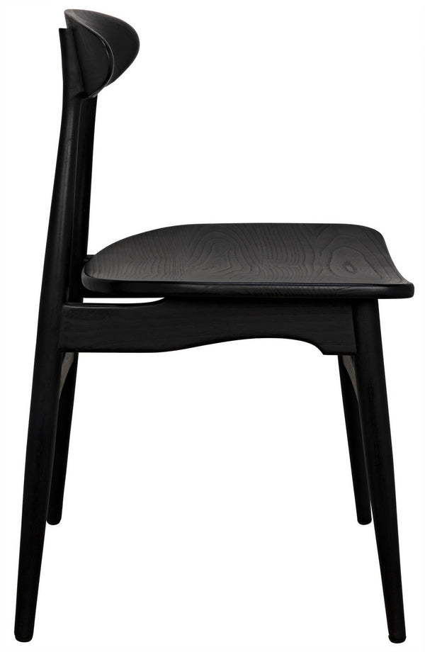Surf Chair in Charcoal Black Sungkai/Mindi Wood