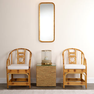 Captain Seagrass Square Side Table