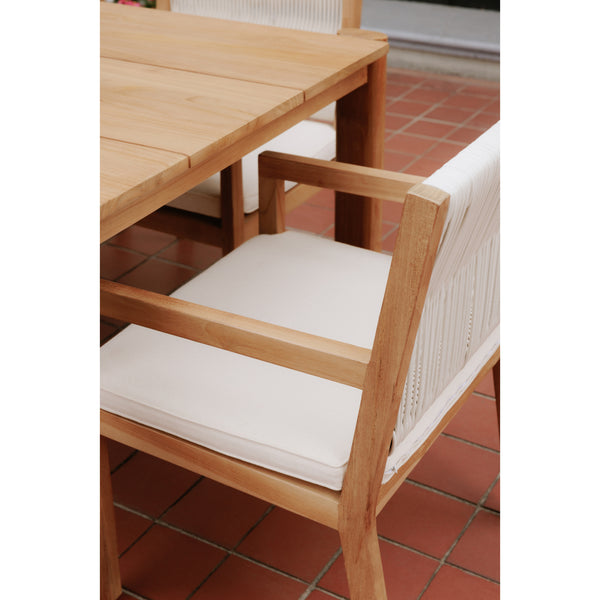 Moe's Luce Outdoor Dining Chair in Natural Teak