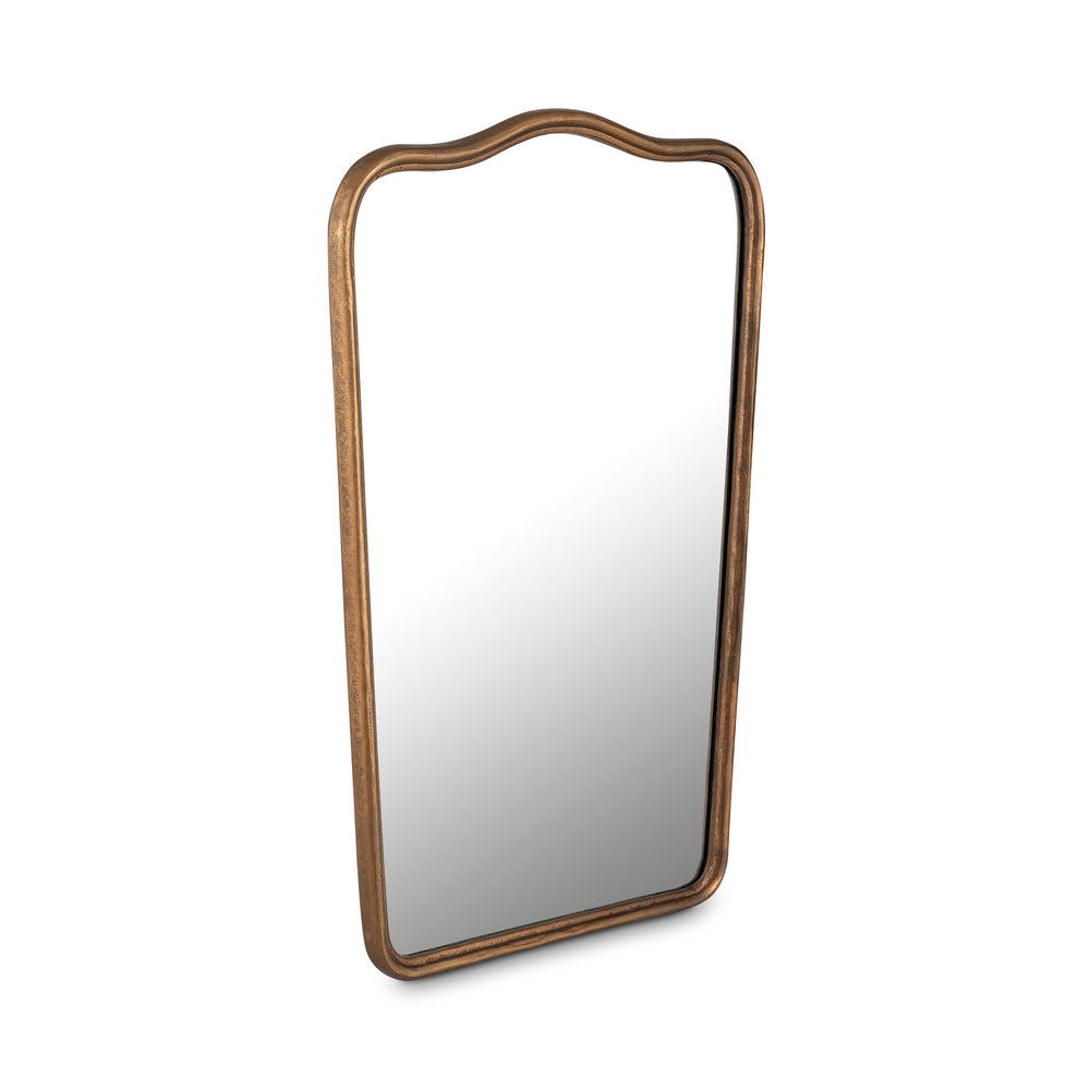 Moe's Keyes Mirror Aged Brass