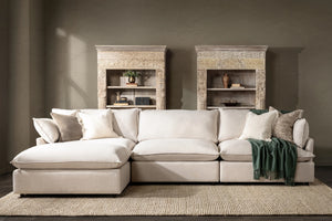 Caplan 4-Piece Modular Sectional in Dawn-Flax