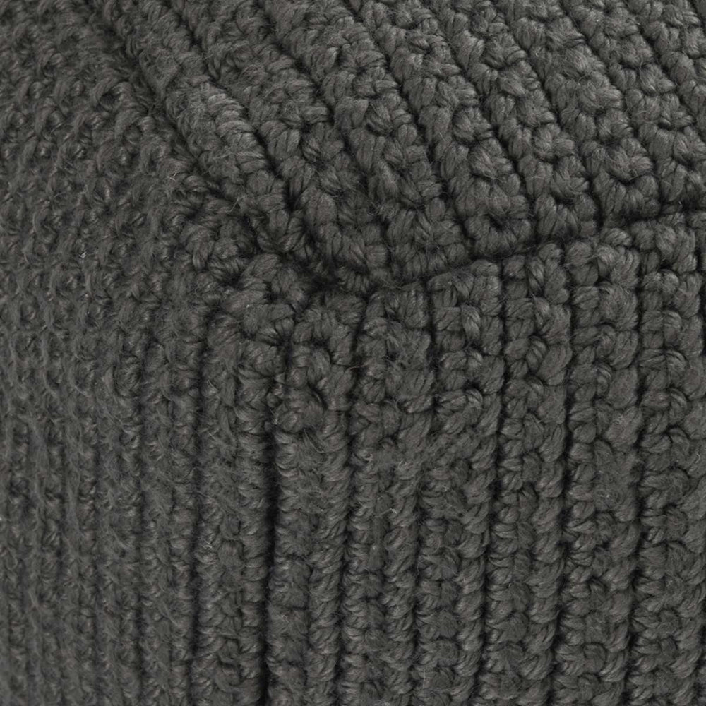 Classic Home Performance Prism Pouf - Dark Gray