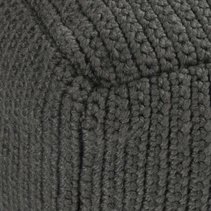 Classic Home Performance Prism Pouf - Dark Gray