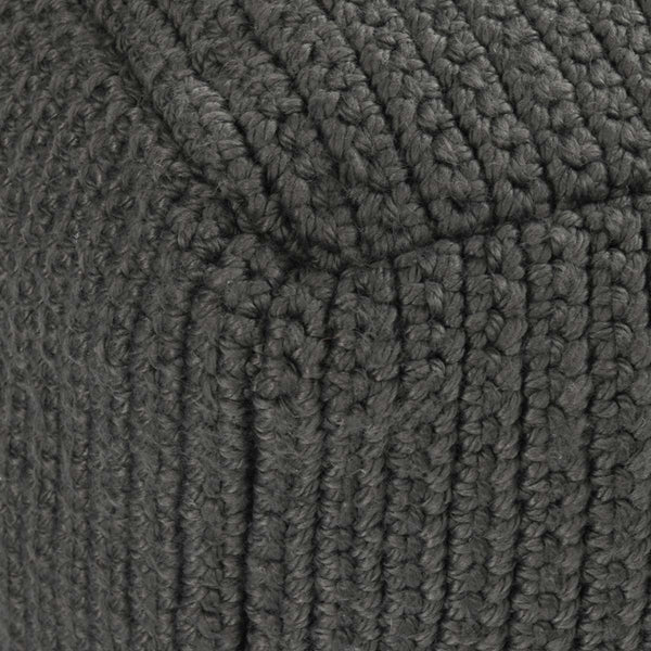 Classic Home Performance Prism Pouf - Dark Gray