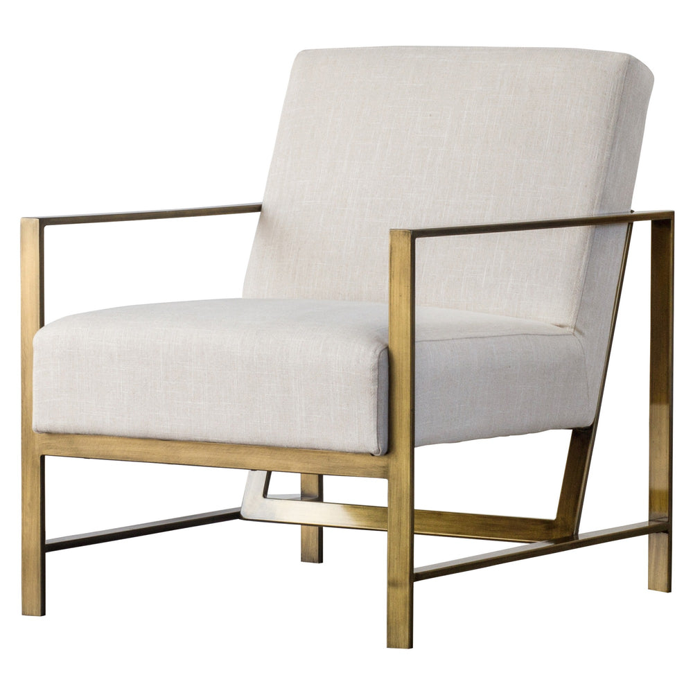 Francis Fabric Arm Chair In Shortbread