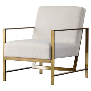 Francis Fabric Arm Chair In Shortbread