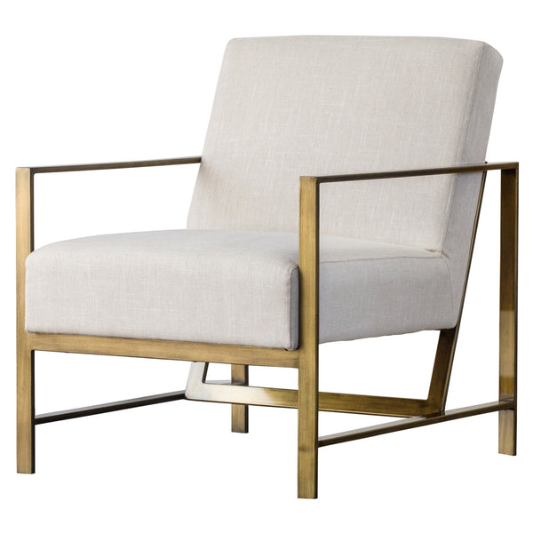 Francis Fabric Arm Chair In Shortbread