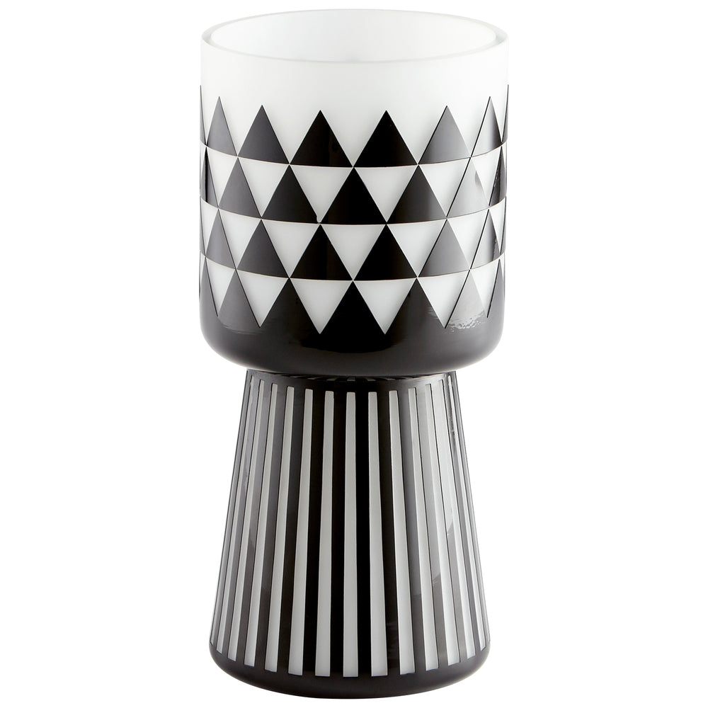Medium Vector Vase in Black and White