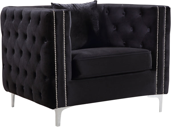 Stuart Chair In Black Velvet