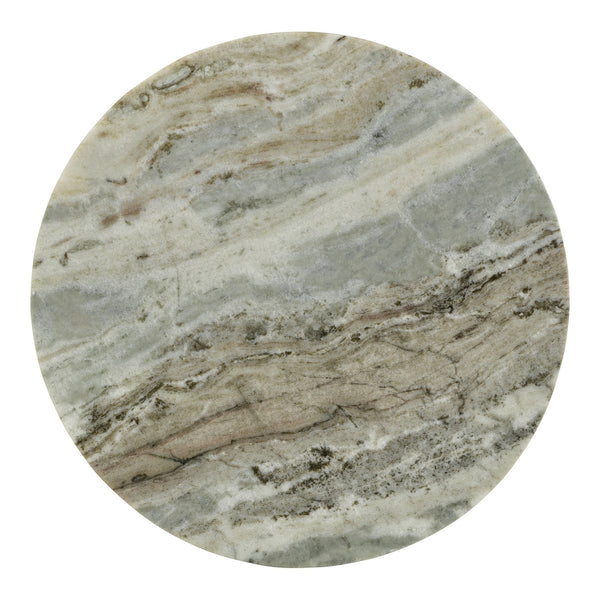 Moe's Cirque Accent Table Light Brown Marble