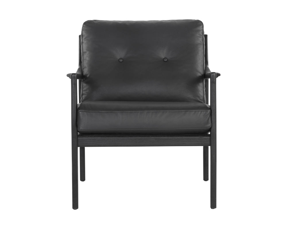 Gilmore Lounge Chair - Black Leather