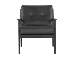 Gilmore Lounge Chair - Black Leather