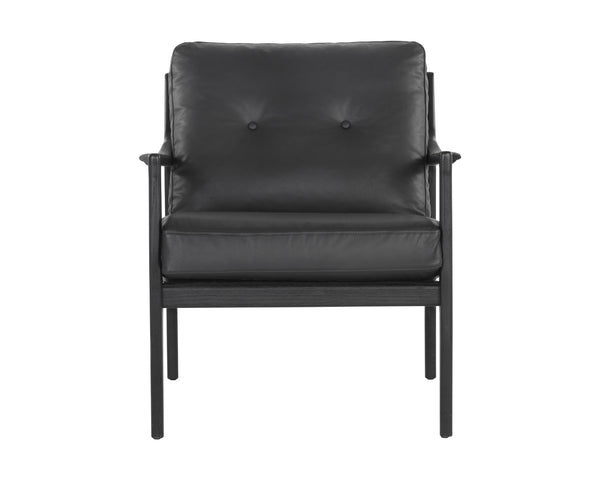 Gilmore Lounge Chair - Black Leather