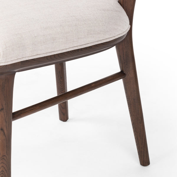 Beacon Dining Chair In Hockney Linen