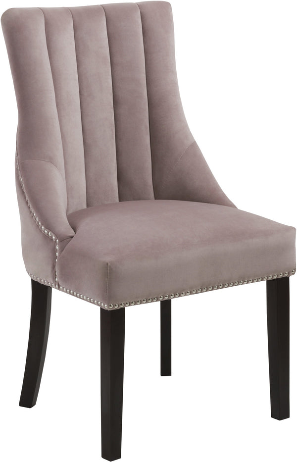 Tiffany Dining Chair In Pink Velvet