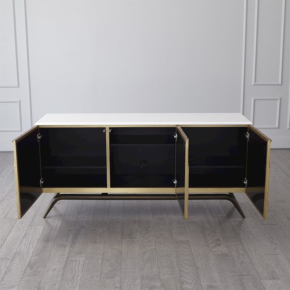 TRIANGLE CABINET-BRASS