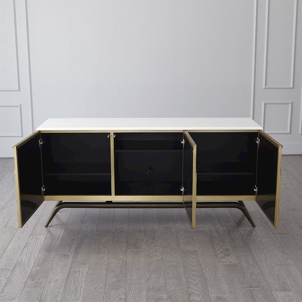 TRIANGLE CABINET-BRASS