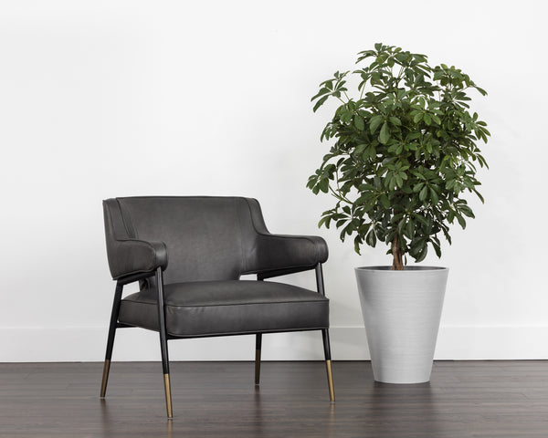 DEROME LOUNGE CHAIR - BRAVO PORTABELLA
