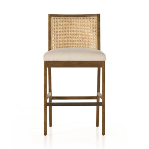 Antonia Cane Armless Bar + Counter Stool - Savile Flax