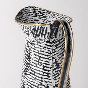 Colette Large Black/White Patterned Vase