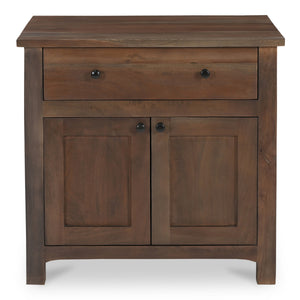 Moe's Gene Charging Nightstand in Dark Brown