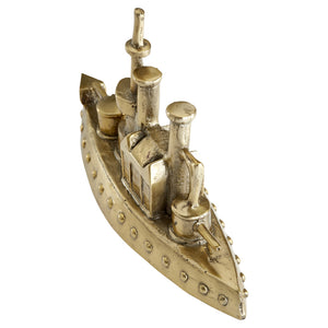 Boat Token in Aged Brass