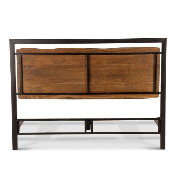 Aspen Acacia Wood King Bed in Walnut Finish