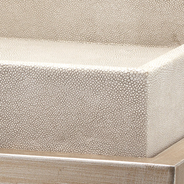 Jax Faux Shagreen Square Side Table