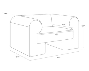 IONIC ARMCHAIR - MEG TAUPE