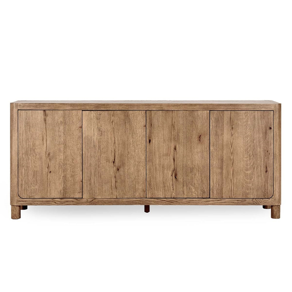 Orlando Solid Wood 4Dr Buffet with Oak Veneer