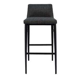 Moe's Baron Bar Stool in Charcoal Grey