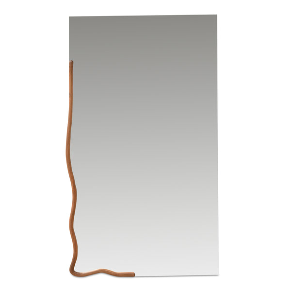 Moe's Leni Large Mirror in Brown Acacia Wood