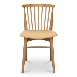 Moe's Marley Spindle-Back Dining Chairs Oak Set of 2
